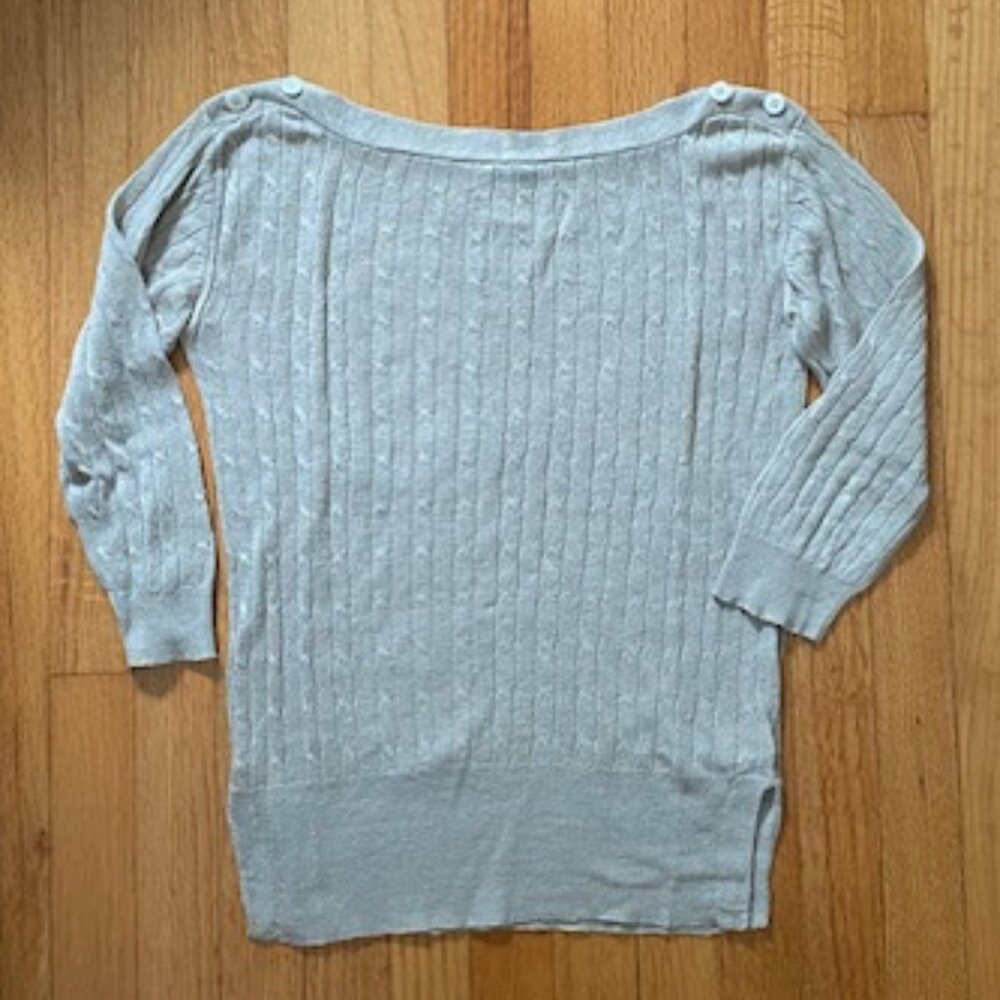 J.Crew Linen Cable Knit Sweater